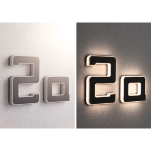 LED namo numerio šviestuvas raidė A