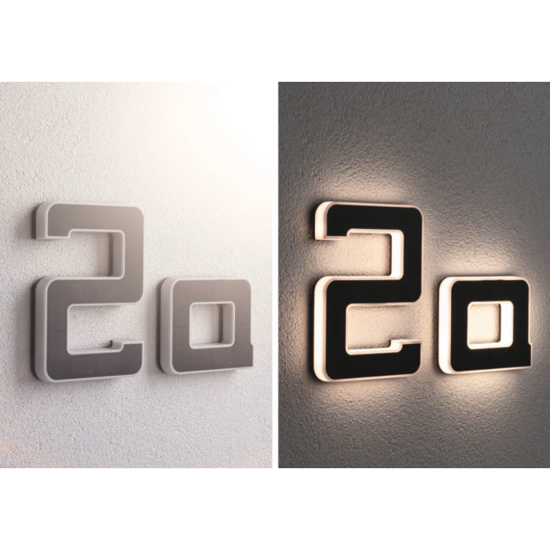 LED namo numerio šviestuvas raidė A