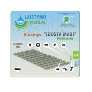 .Šiltnamio laistymo sistema "Juosta maxi" gravitacinis